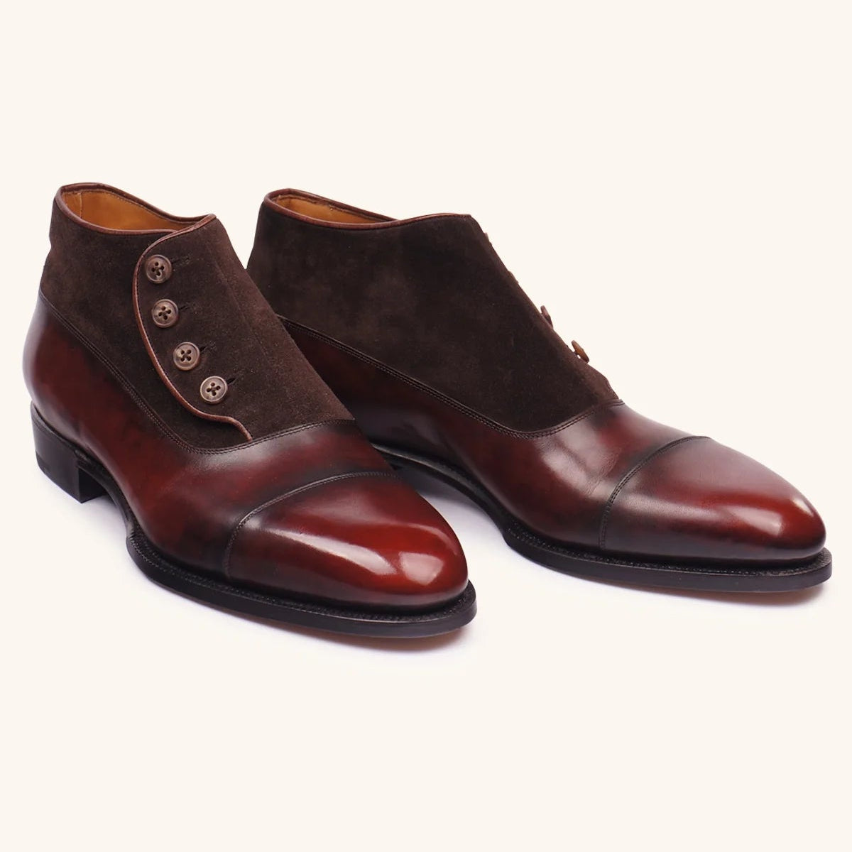 Stefano Bemer, Brown Victorian Button Boots