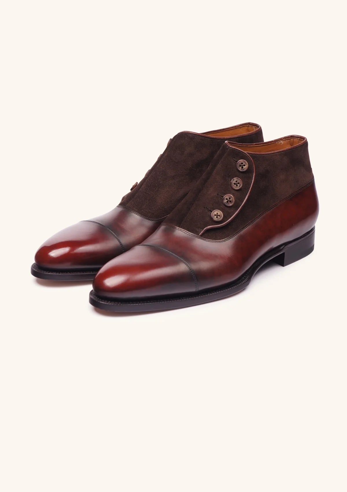 Stefano Bemer, Brown Victorian Button Boots