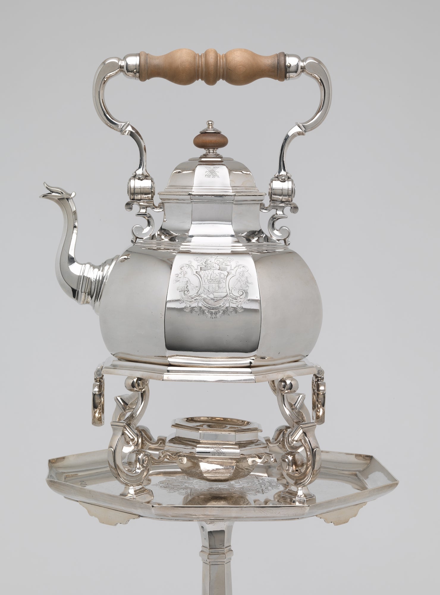 Teakettle, Lamp, and Table