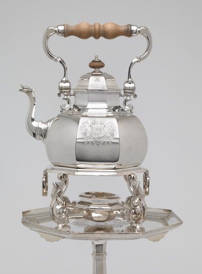 Teakettle, Lamp, and Table