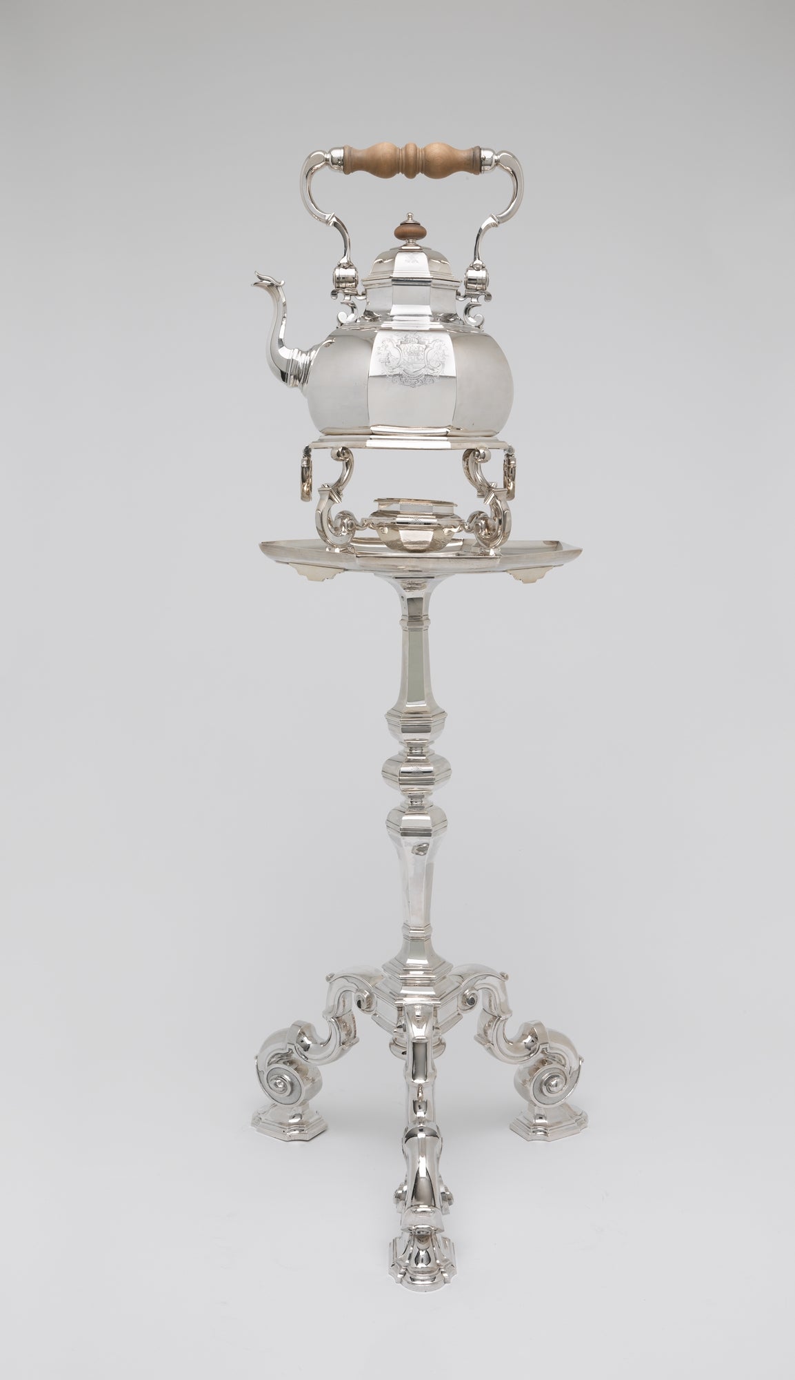 Teakettle, Lamp, and Table