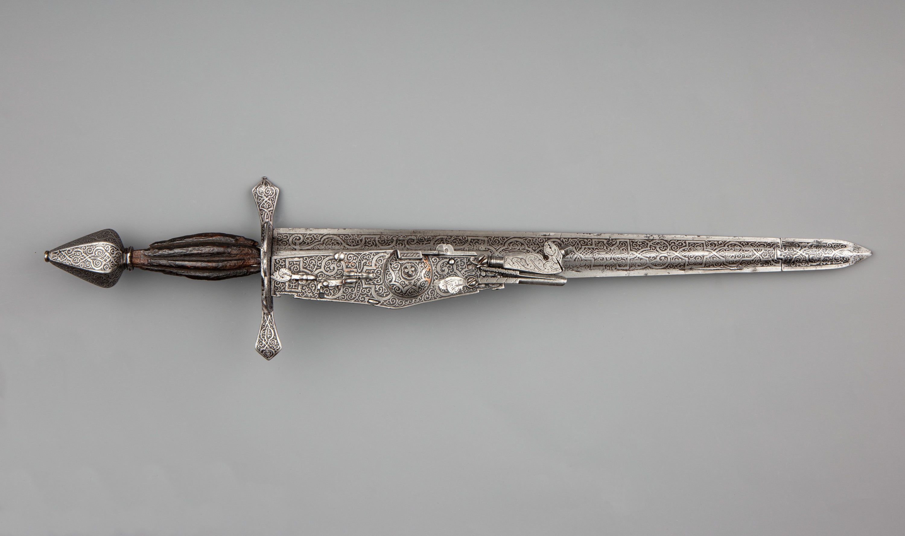 Combination Dagger and Wheellock Pistol