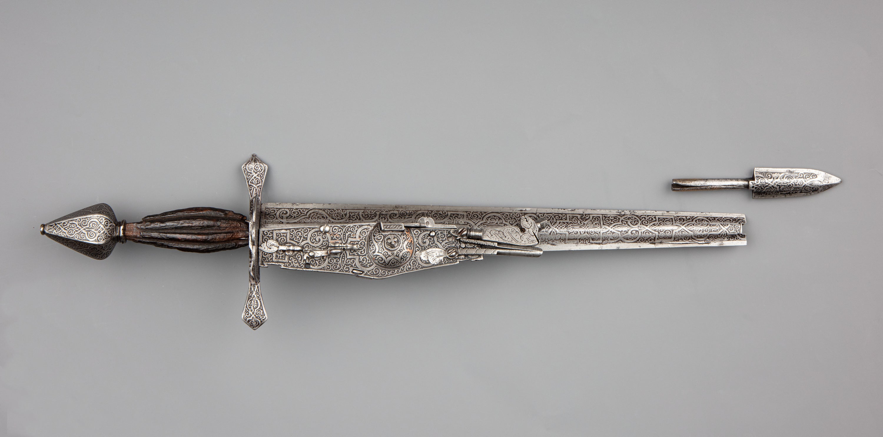 Combination Dagger and Wheellock Pistol