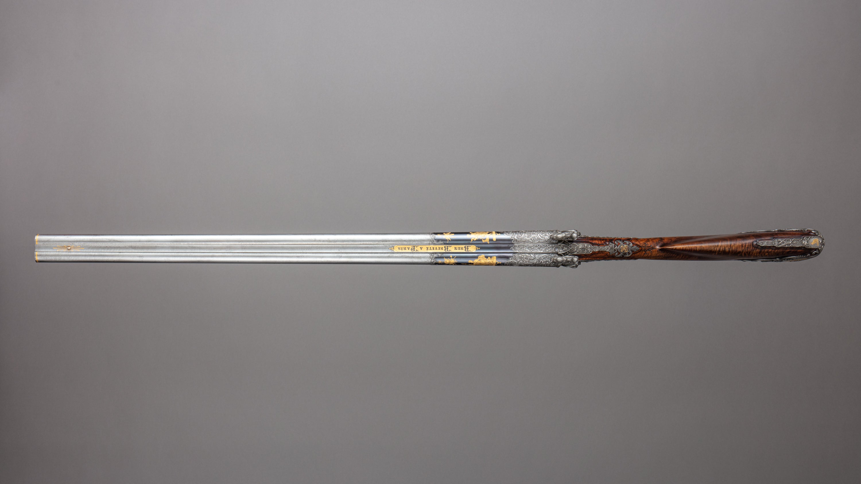 Double-Barrel Breech-Loading Pinfire Shotgun