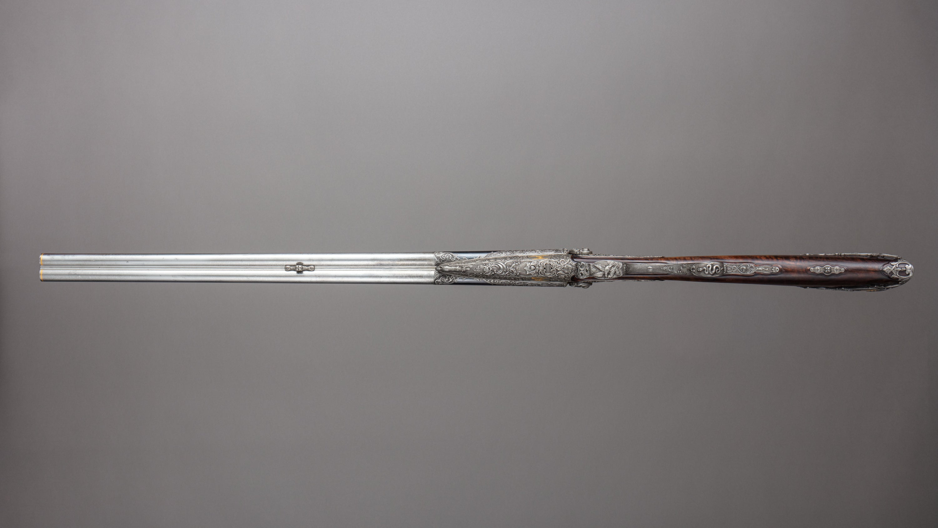 Double-Barrel Breech-Loading Pinfire Shotgun