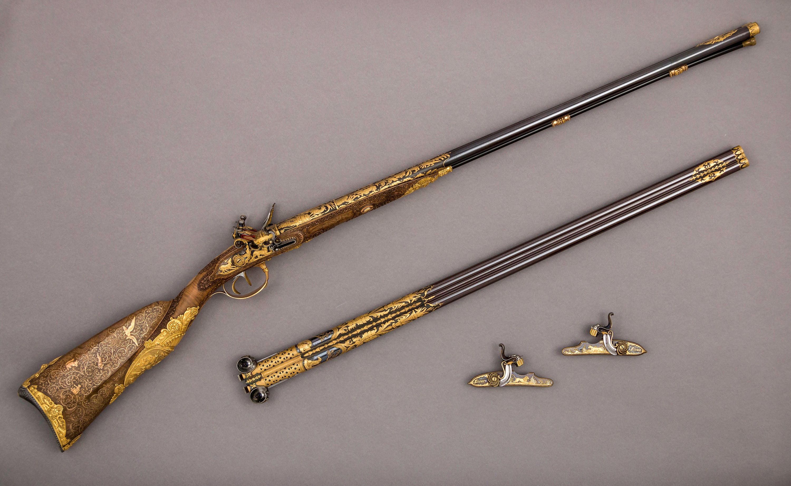 Double-Barreled Flintlock Shotgun
