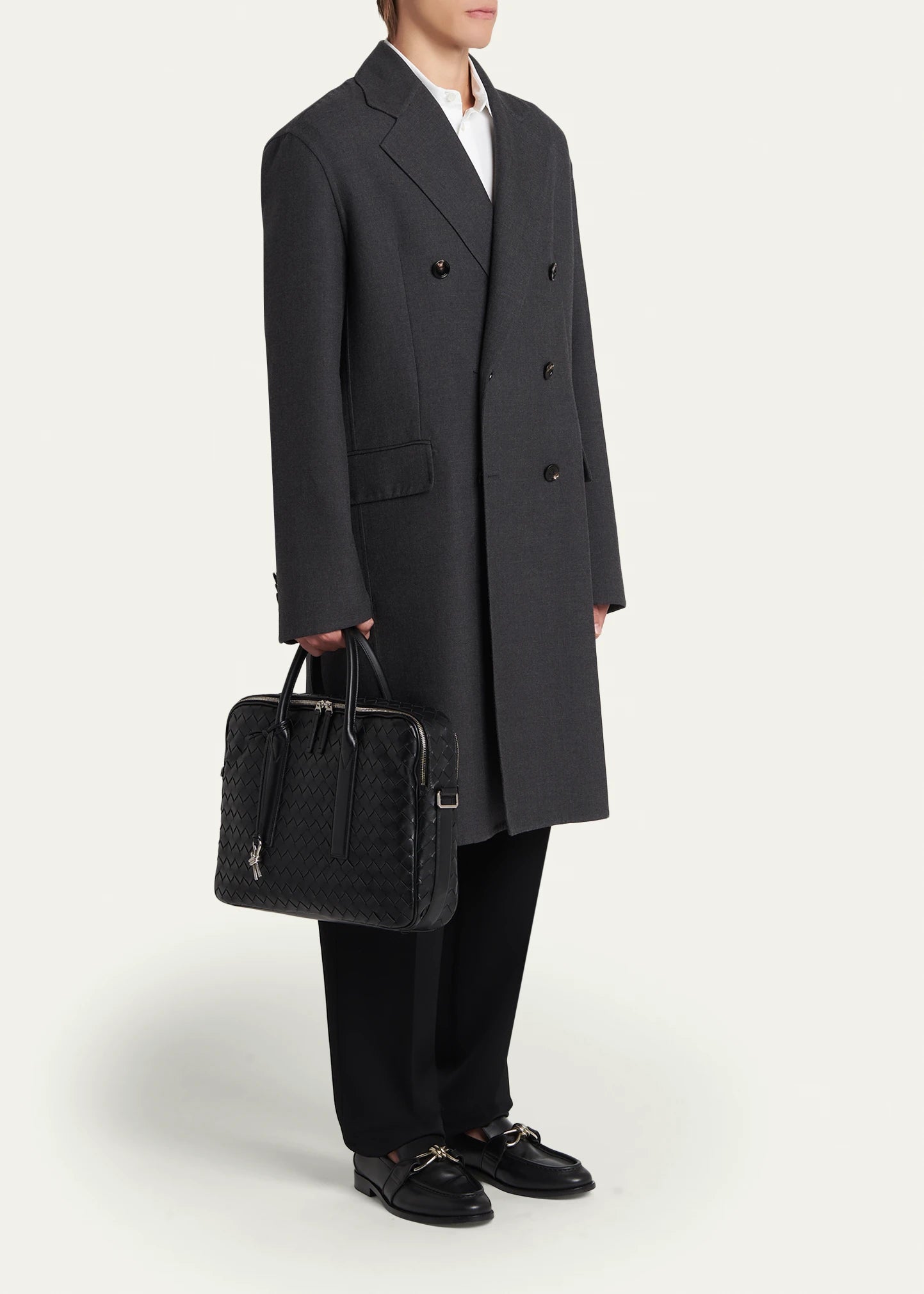Bottega Veneta, Getaway Intrecciato Large Briefcase