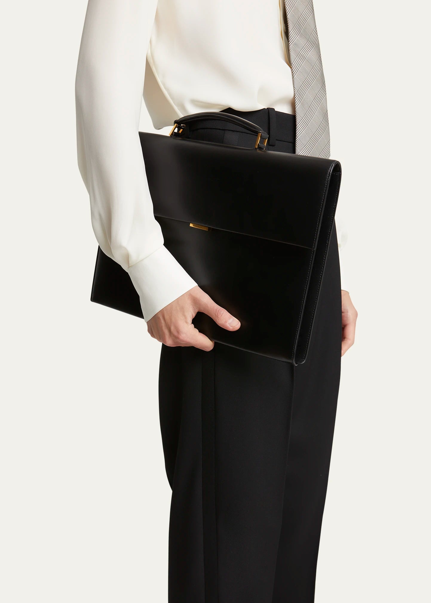 Saint Laurent, Smooth Leather Briefcase