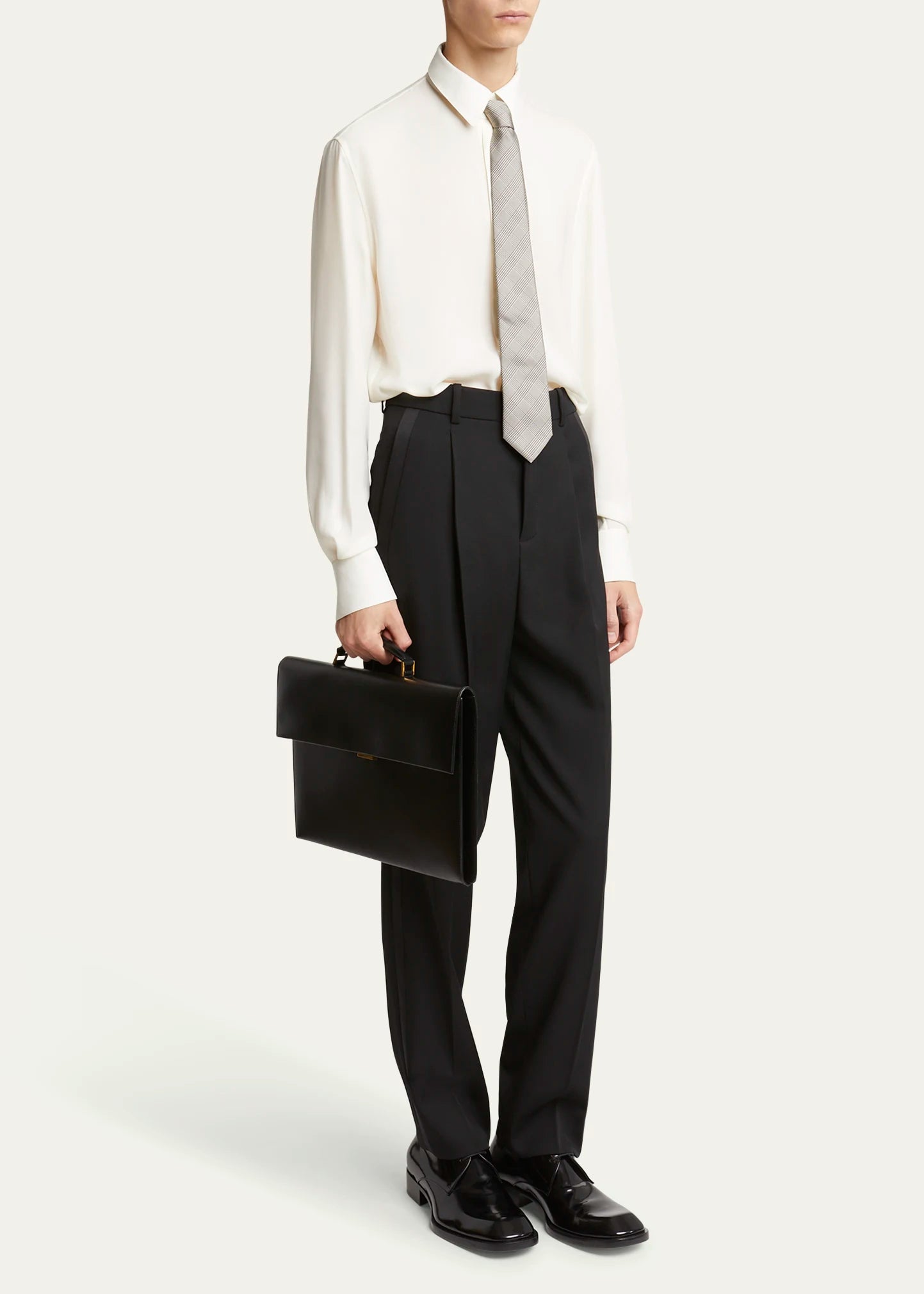 Saint Laurent, Smooth Leather Briefcase